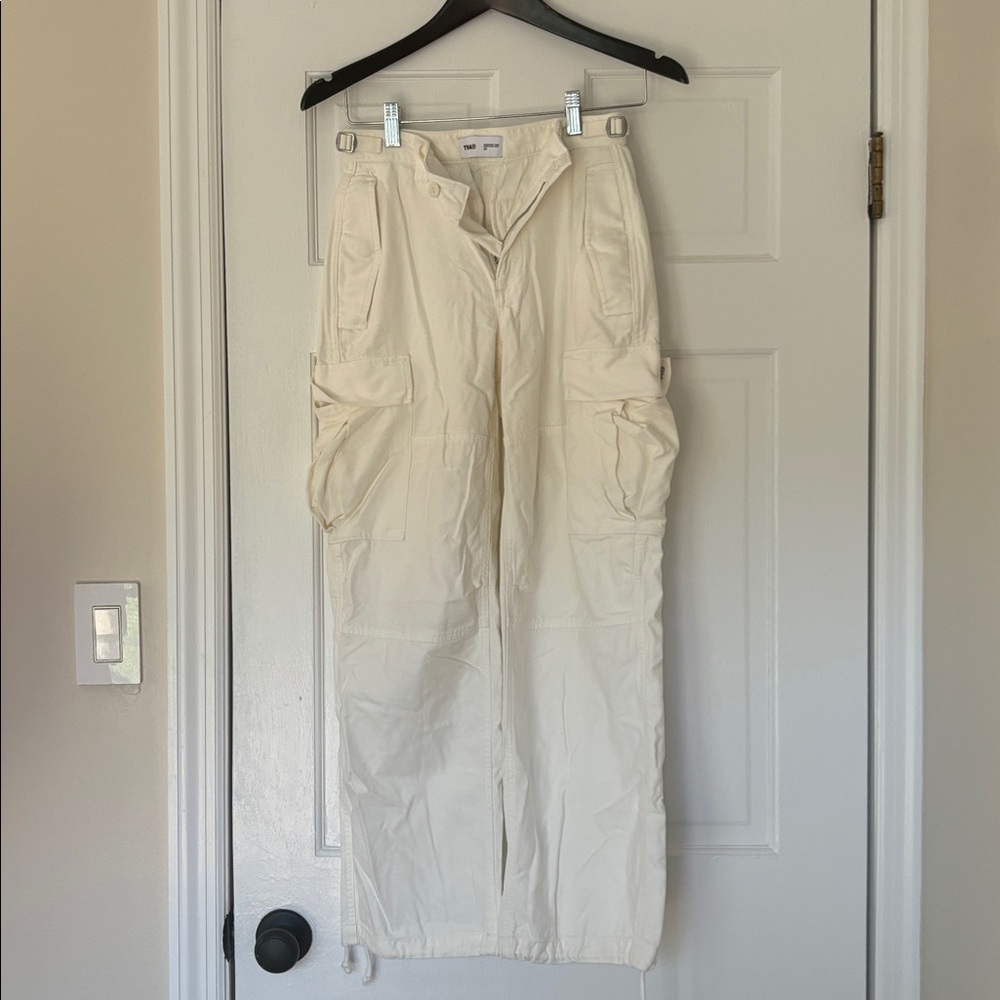 TNA Off-White Cargo Pants